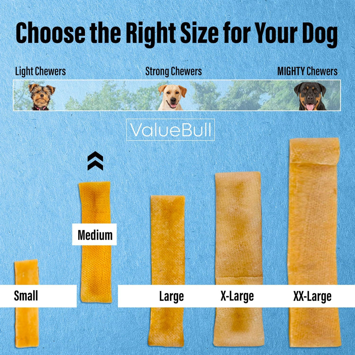 valuebull himalayan yak cheese dog chews, medium, 6, close-up detail