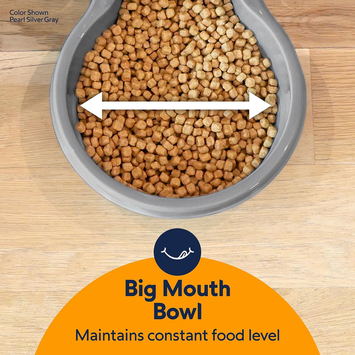 petmate replendish gravity feeder, 5 lb, blue, made, side view