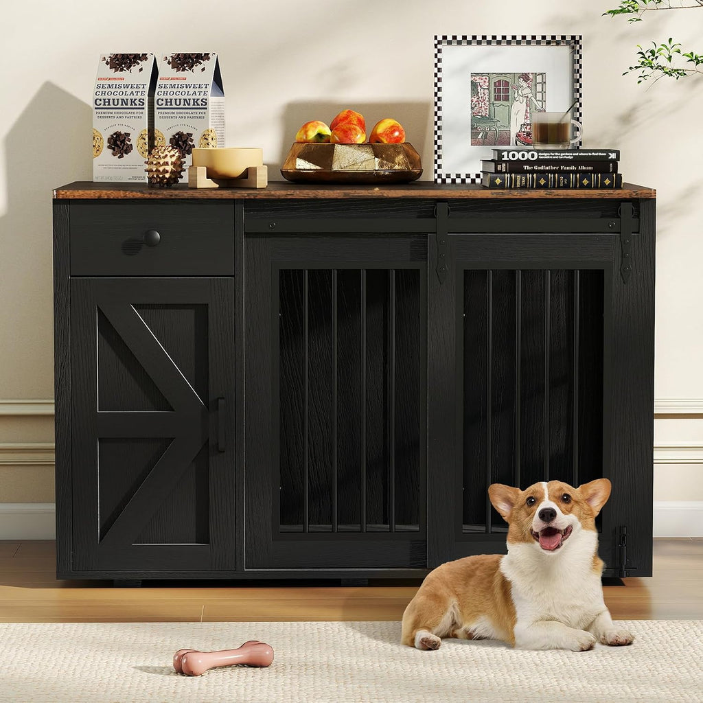 verano garden 44" dog crate furniture, dog kennel, package contents