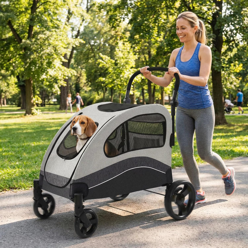 garvee extra large dog stroller with steel pipe, package contents