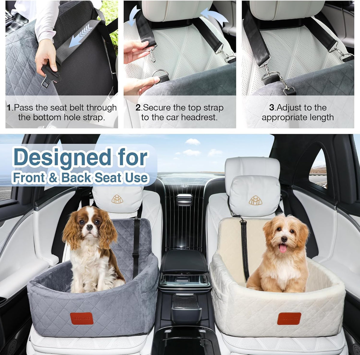wooaidagg dog car seat for small dogs under, package contents