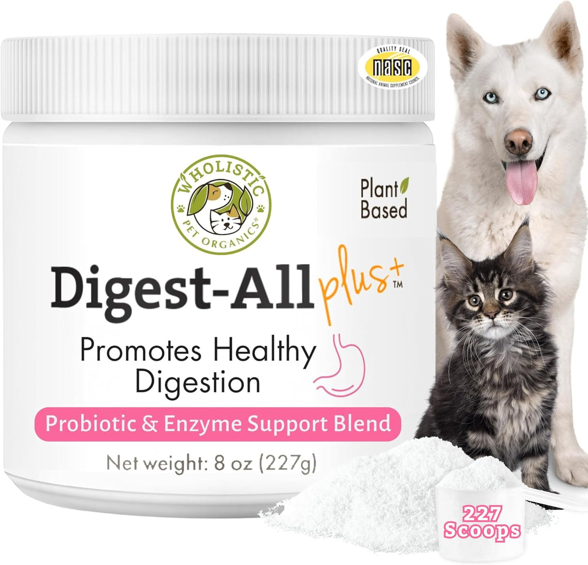 probiotics for dogs and cats with prebiotics, 8, main product view