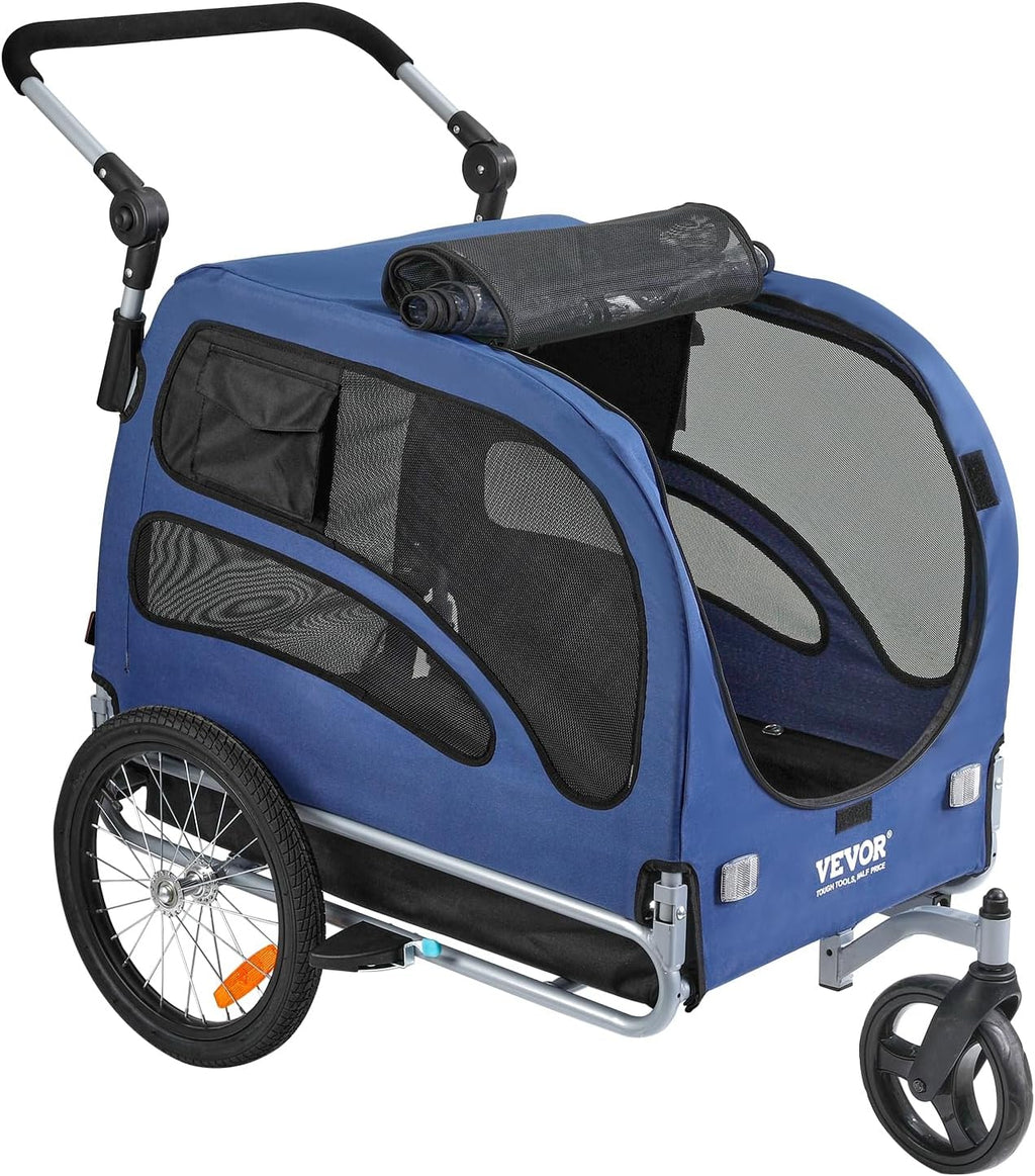 vevor dog bike trailer, supports up to 66/88/100, view 12