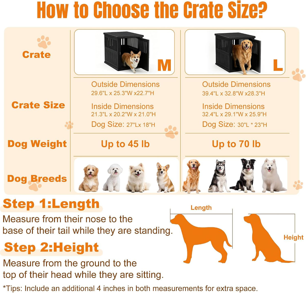 efu 32 inch small dog crate furniture, indoor on a desk or shelf
