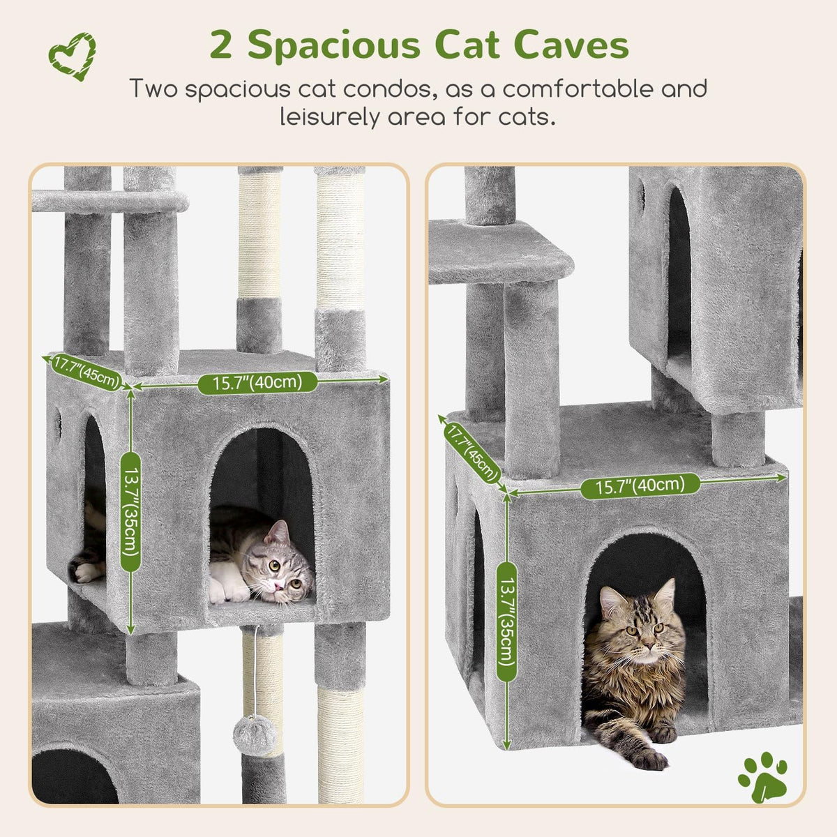 globlazer heavy duty cat trees for big cats, close-up detail