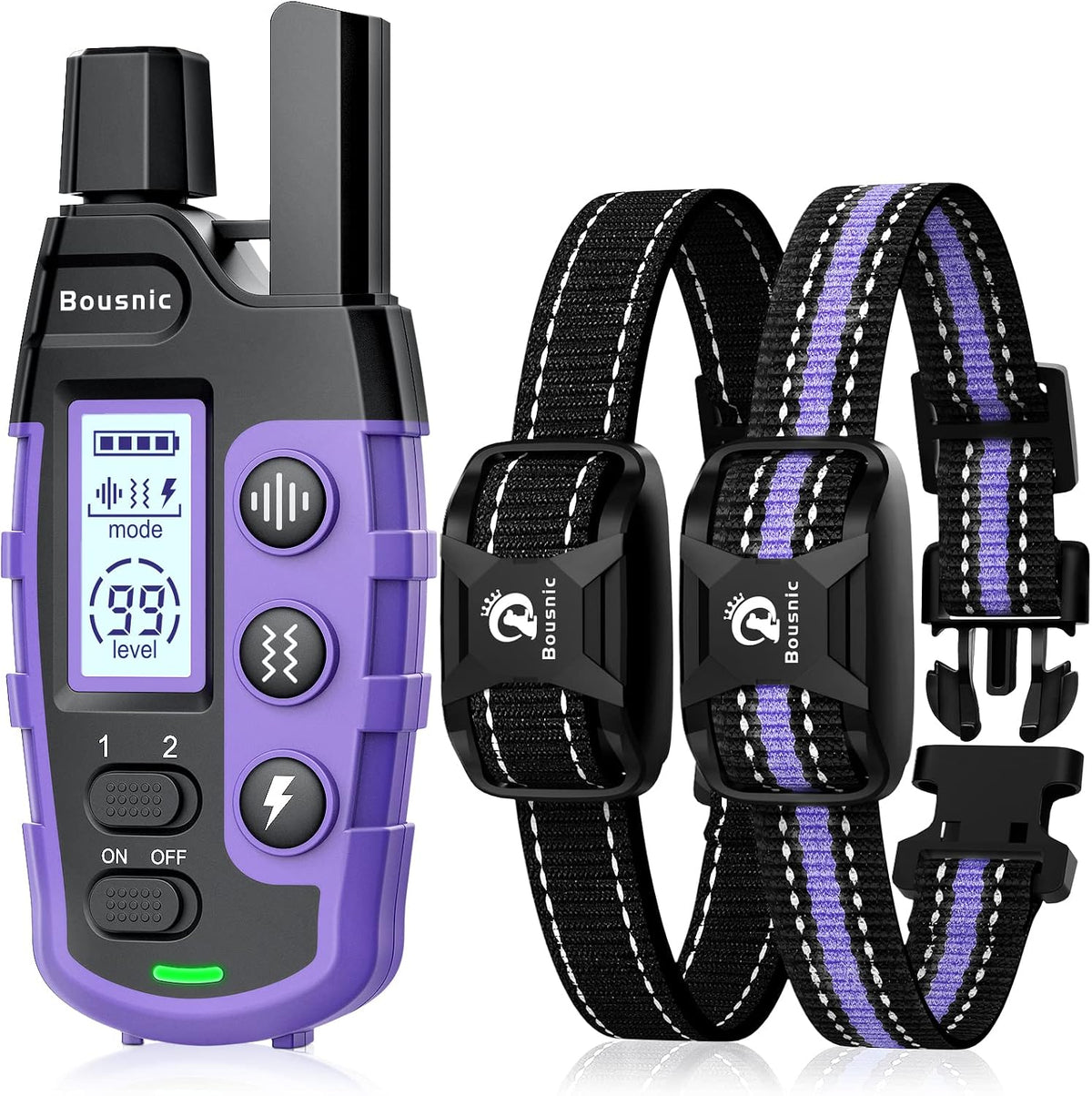 bousnic dog shock collar 2 dogs (5-120lbs), main product view