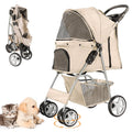 4-wheel pet stroller for small dogs and cats, main product view