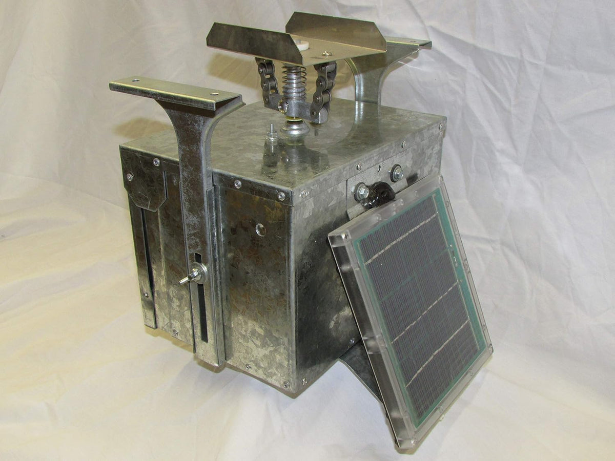 12 volt galvanized box feeder control unit with, main product view