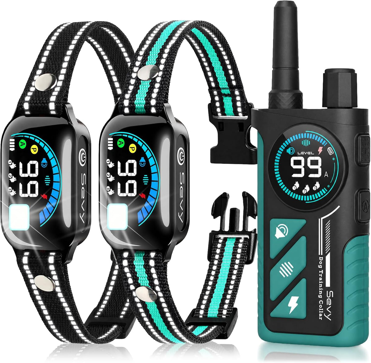 sevy buzzy 2-in-1 dog bark collar & dog, main product view
