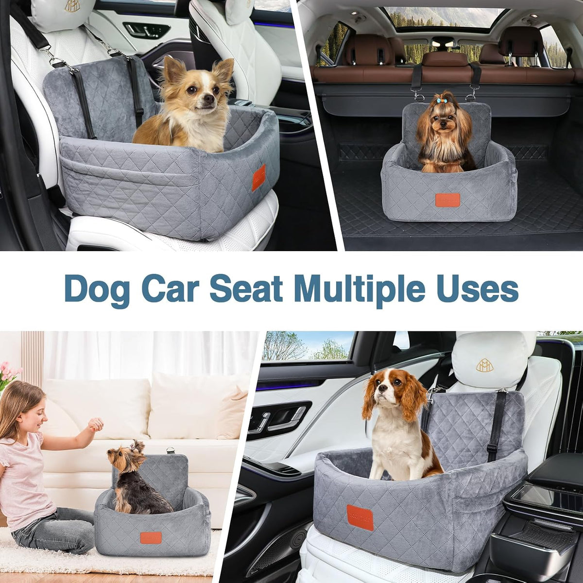wooaidagg dog car seat for small dogs under on a desk or shelf
