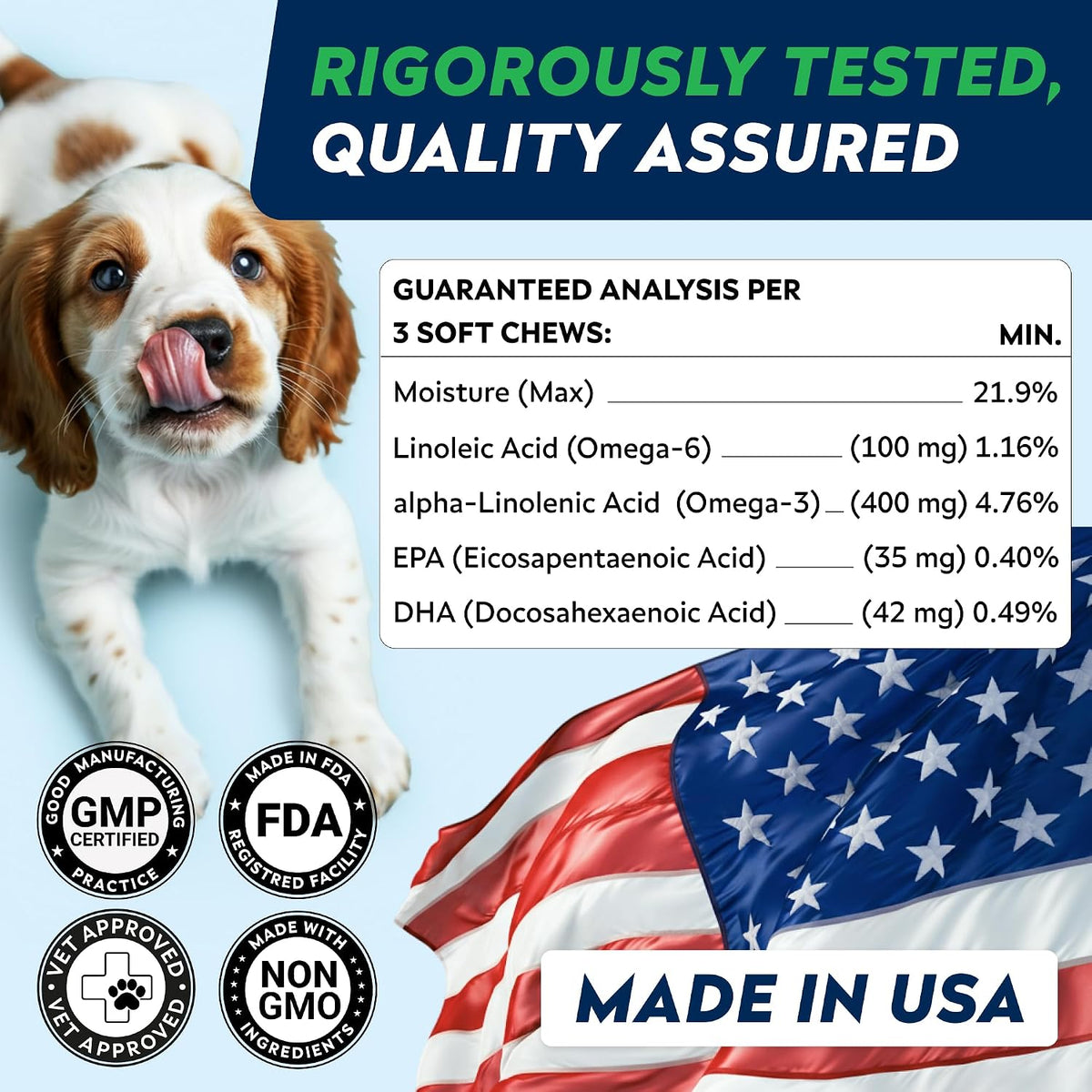 omega 3 for dogs - fish oil skin showing dimensions
