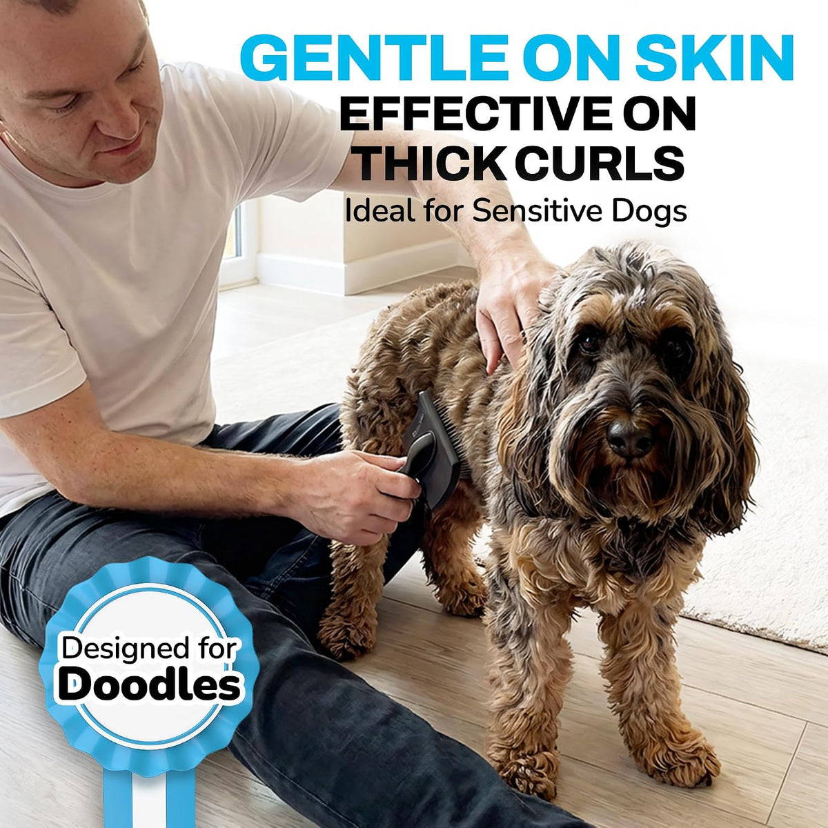 the doodle brush slicker brush dog poodle brush showing dimensions
