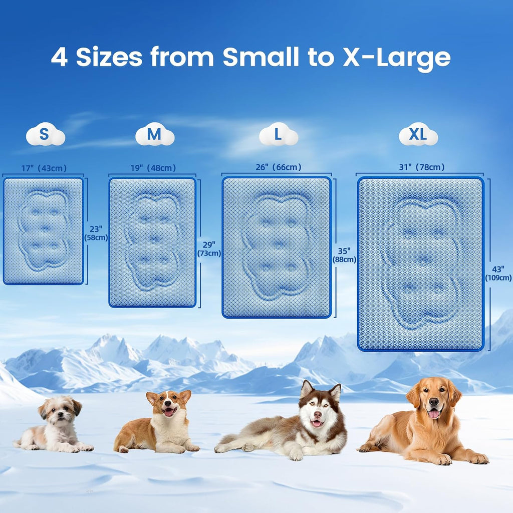 dog cooling mat, thick cooling mat for extra on a desk or shelf
