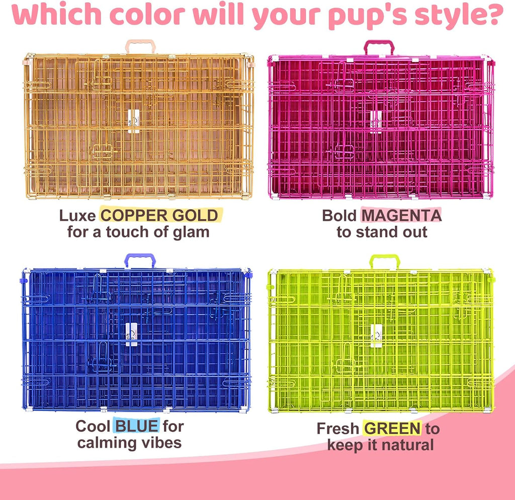 homey pet 24 inch small dog crate for, view 9