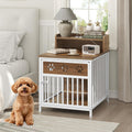yatiney dog crate furniture, wooden dog kennel with, main product view