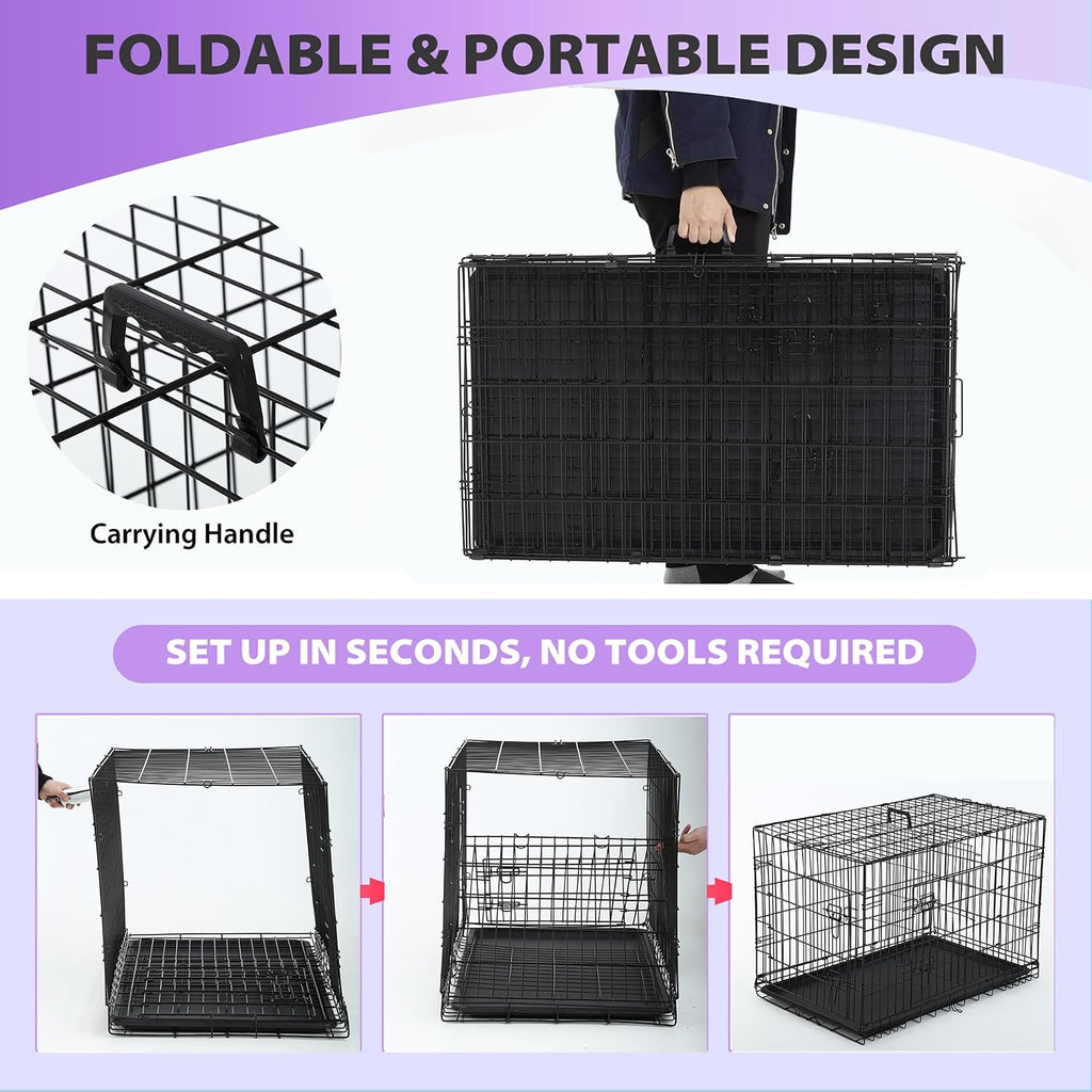 bestpet | dog crate | 48" | black, package contents