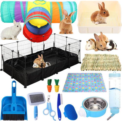 rabbit starter kit litter box bunny tunnel pet, main product view