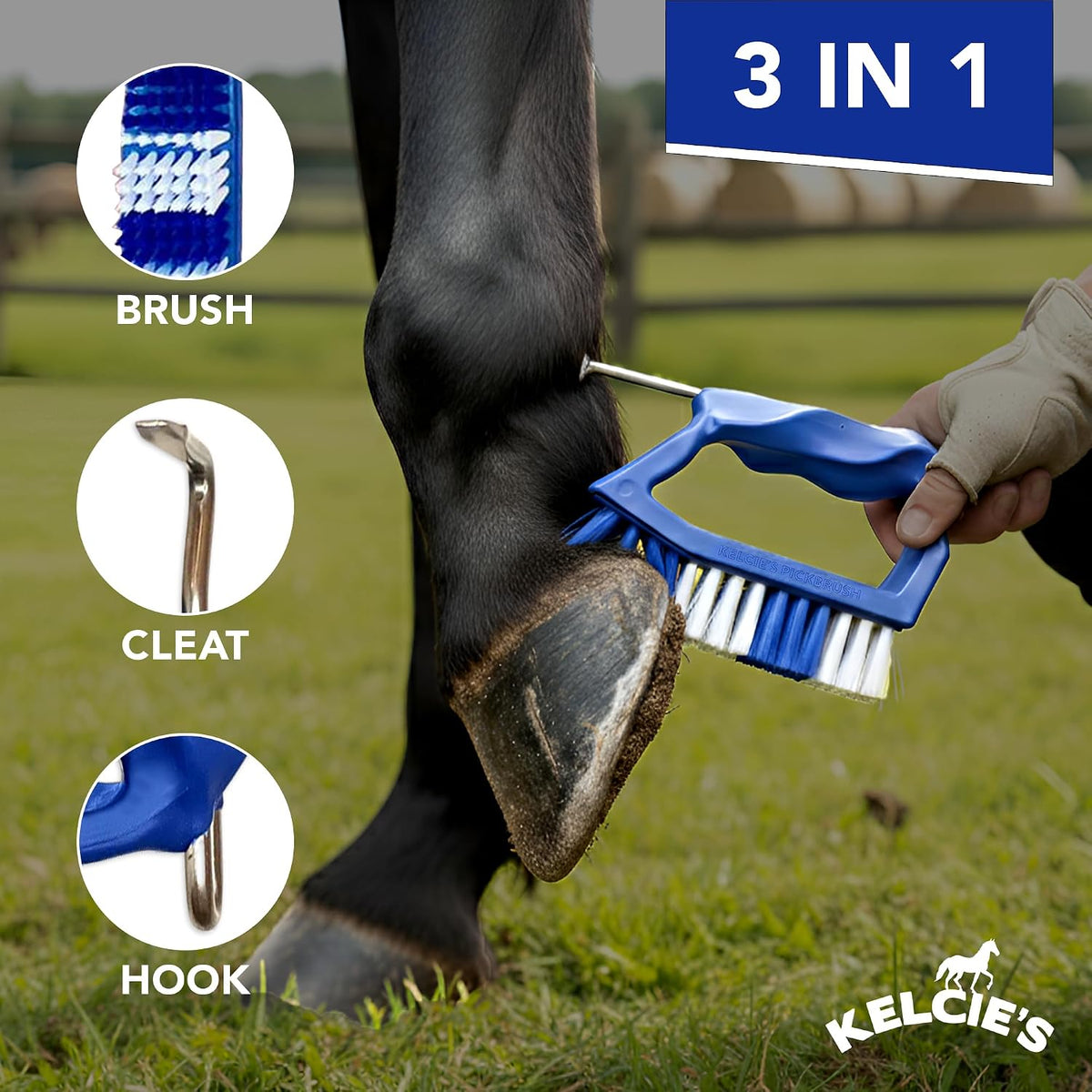 kelcie's pick brush cleaning tool - easy to shown in use