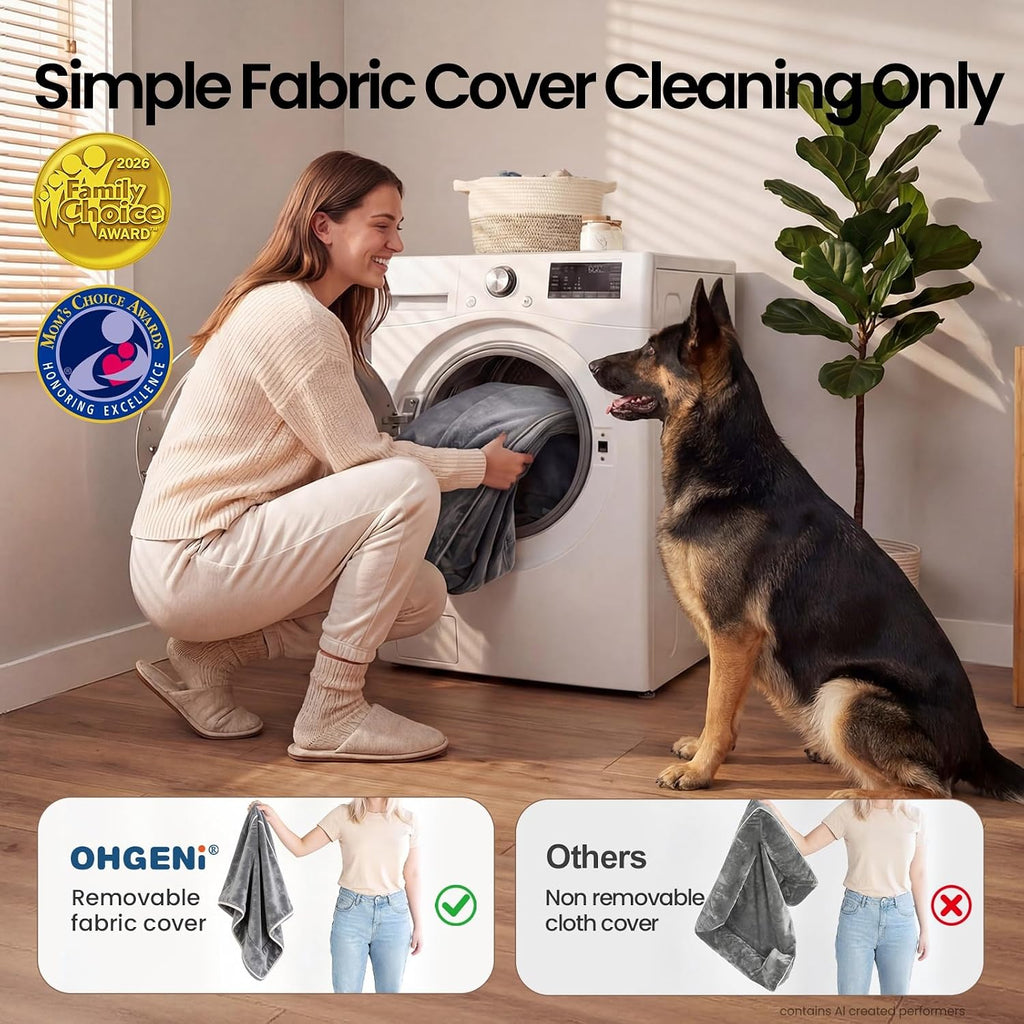 ohgeni orthopedic extra large dog bed couch, memory showing dimensions