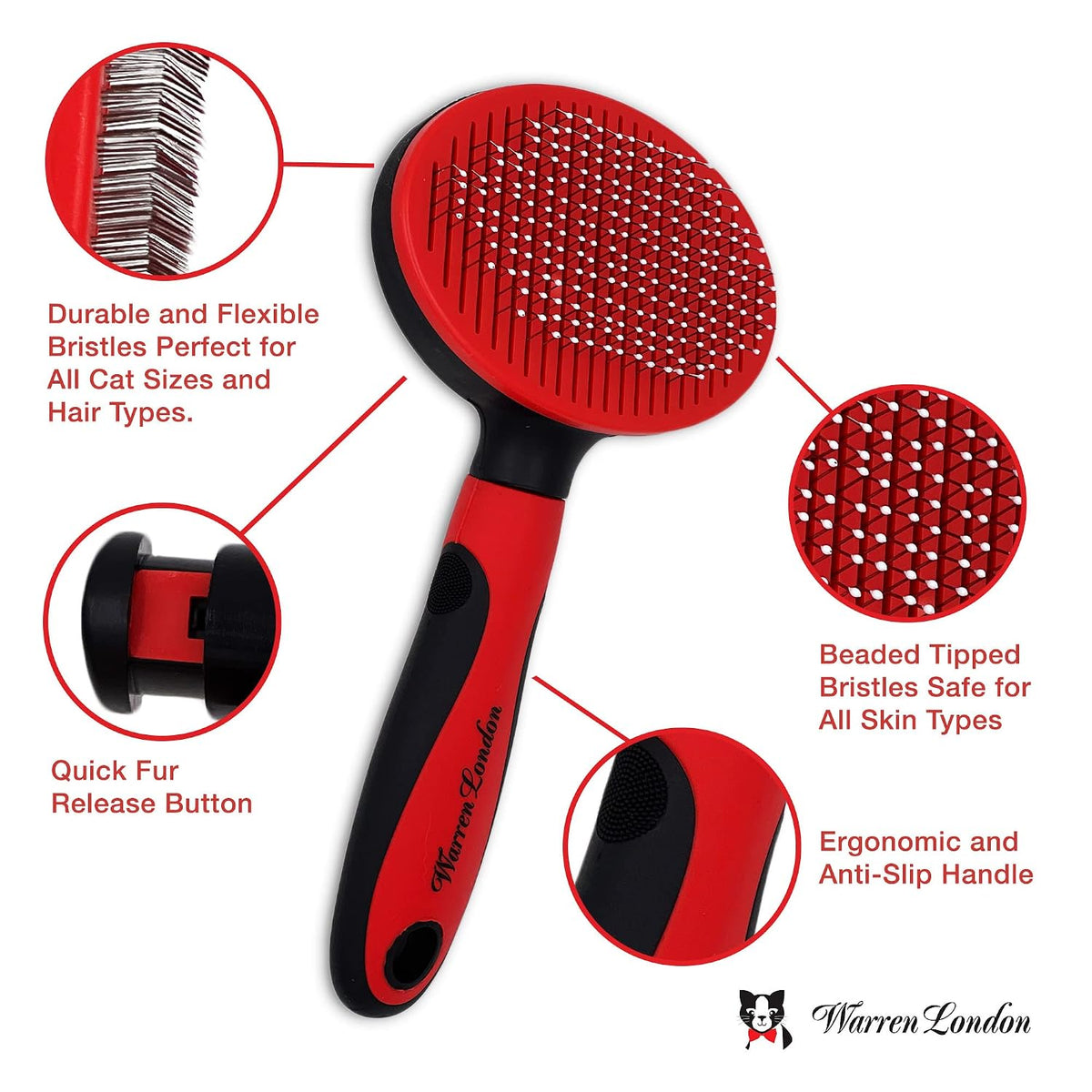 warren london ultimate cat grooming gift box – showing dimensions