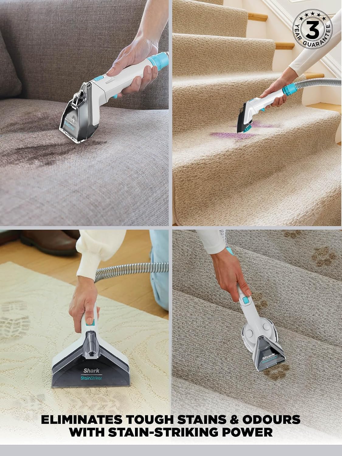 shark px200 stainstriker portable carpet & upholstery cleaner, side view