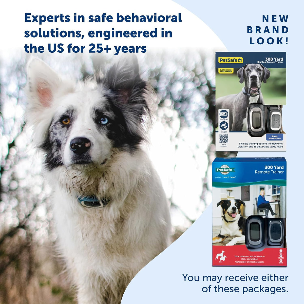 petsafe 300 yard remote training collar – choose shown in use