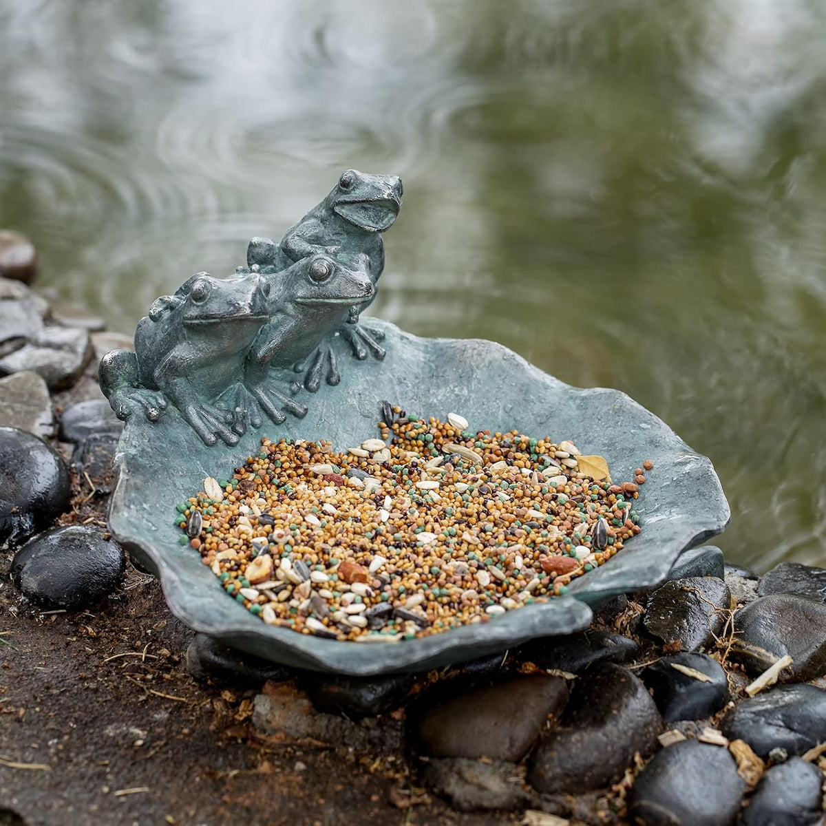 wild bird feeder birdbath bowl - garden decorations, main product view