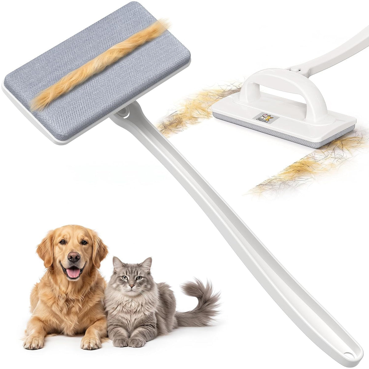 ordora reusable pet hair remover brush for furniture, main product view