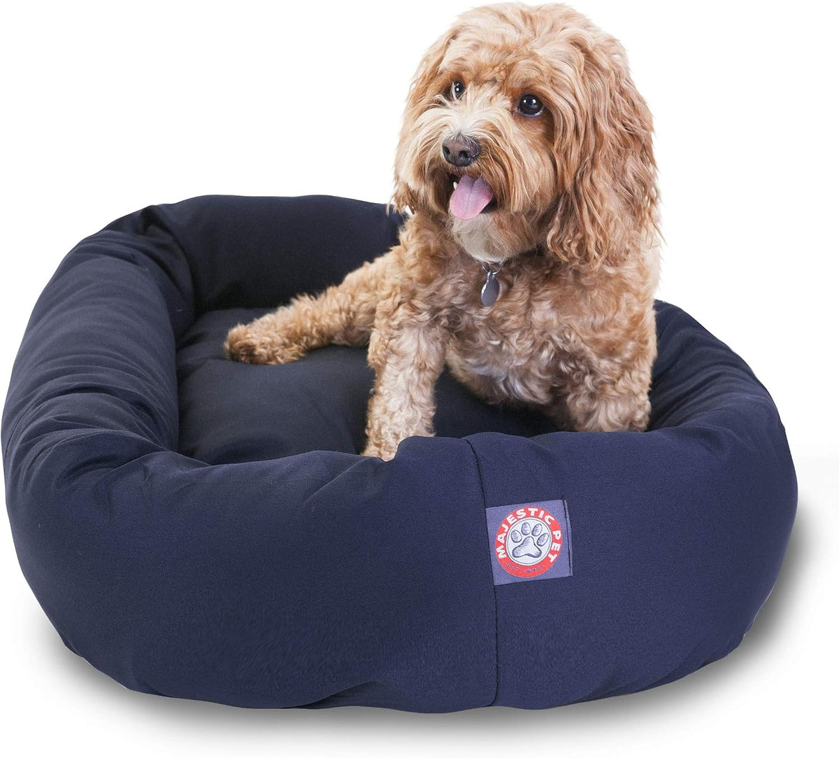 majestic pet bagel calming dog bed, 32 inch, main product view