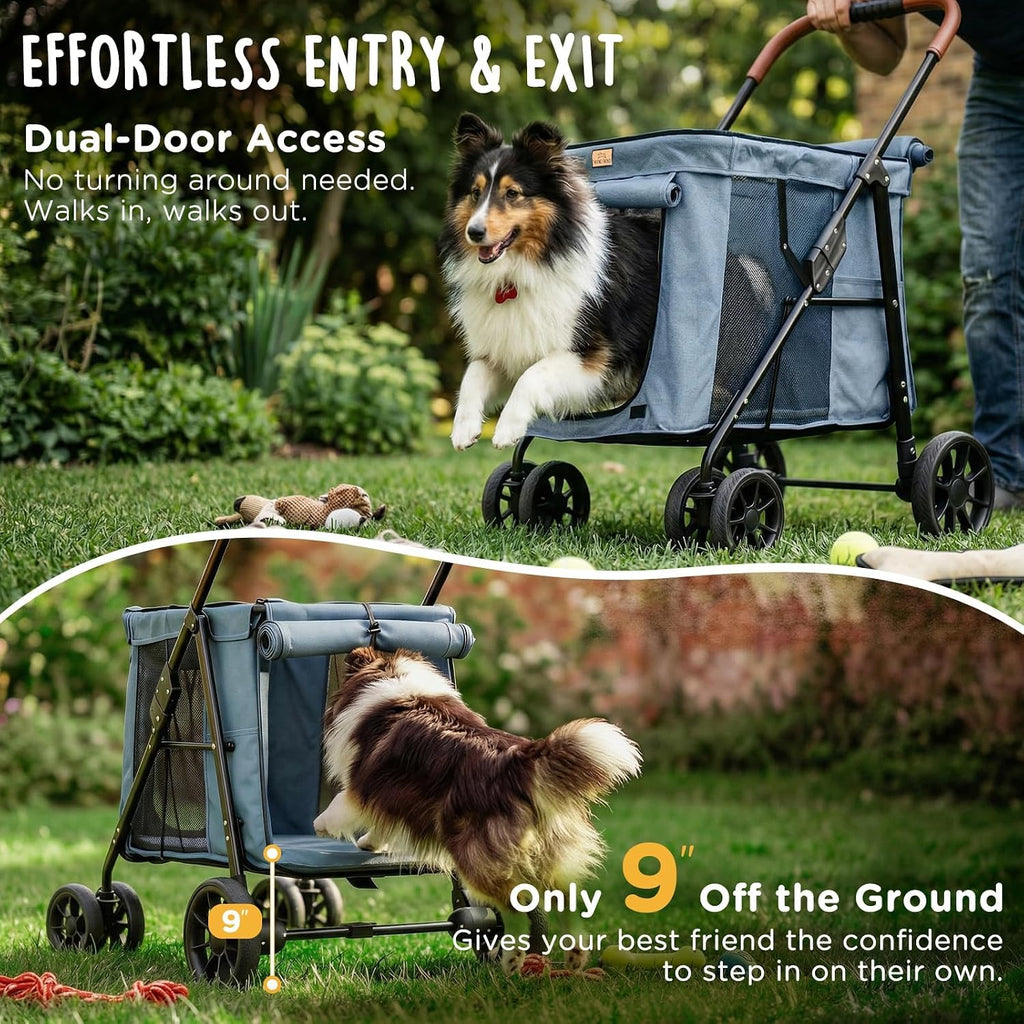 canine canyon scout pet stroller, heavy duty dog, close-up detail