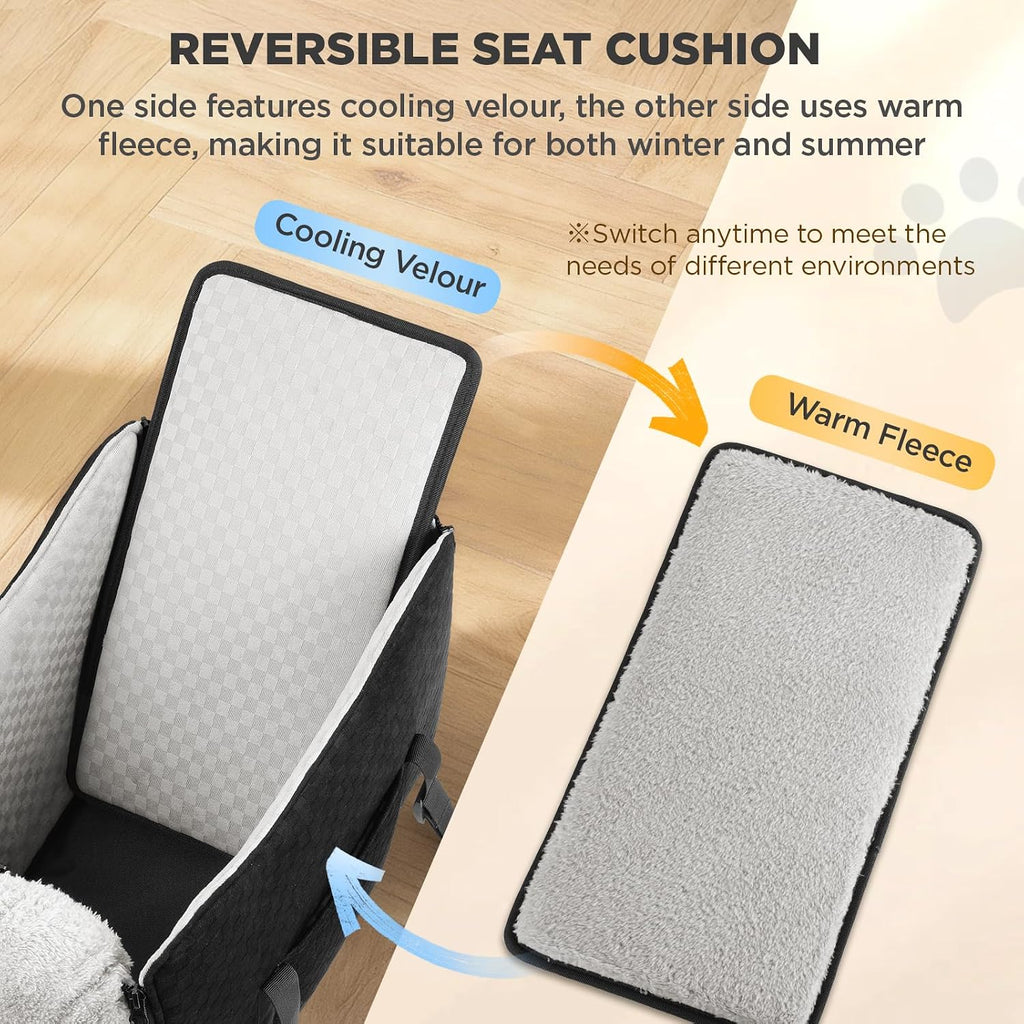 bonthee center console dog car seat for small, side view
