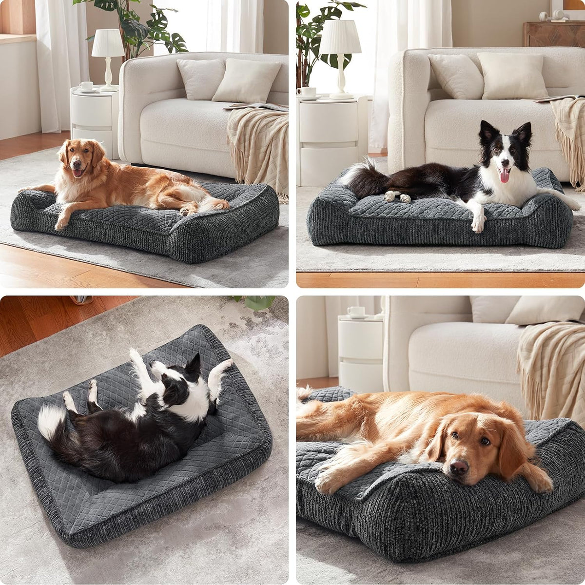 joejoy xl orthopedic dog bed for large dogs, package contents