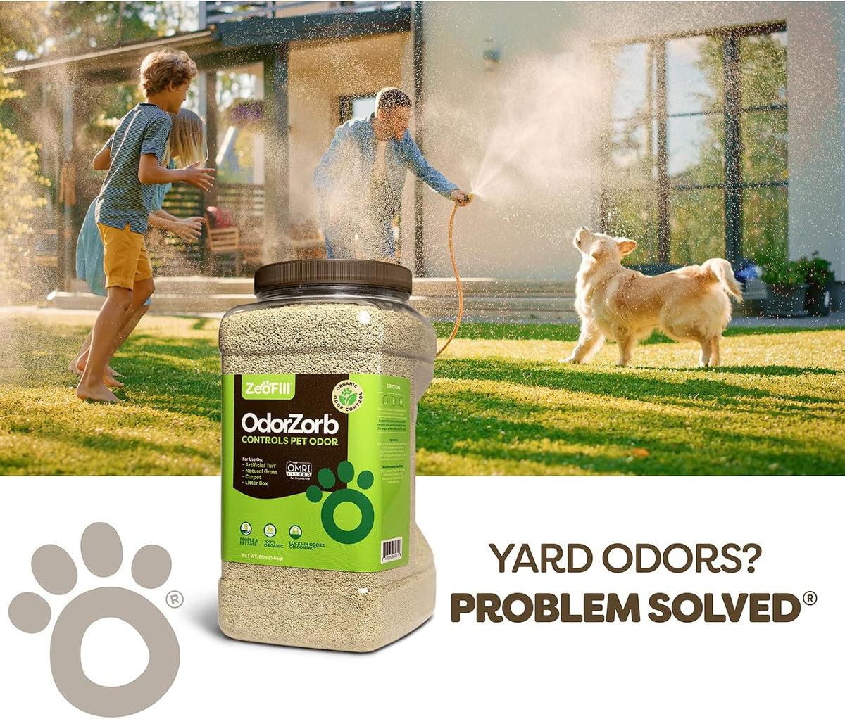 zeofill dog urine odor eliminator for yards &, side view