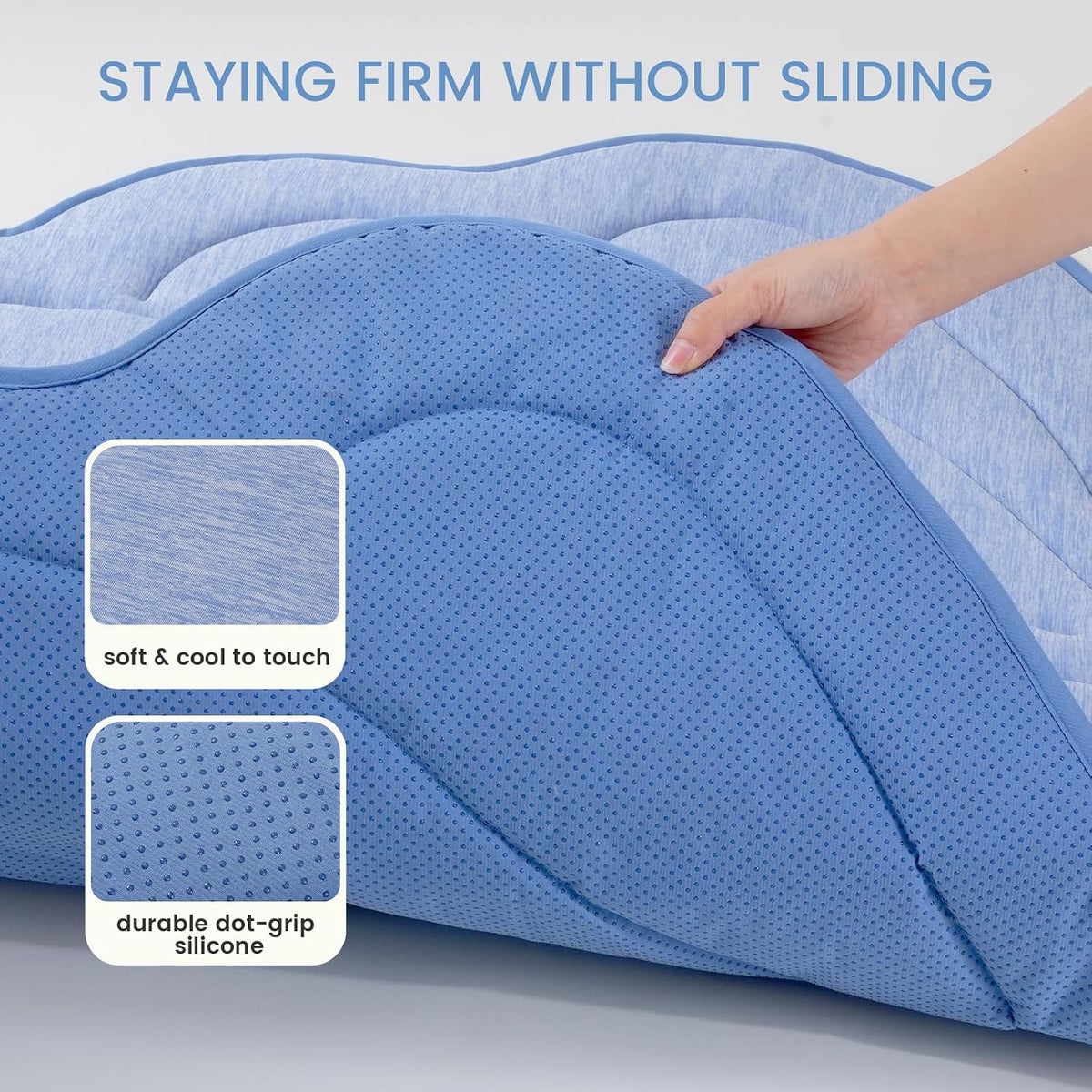 cozy bliss cute shell shape cooling mat for, close-up detail