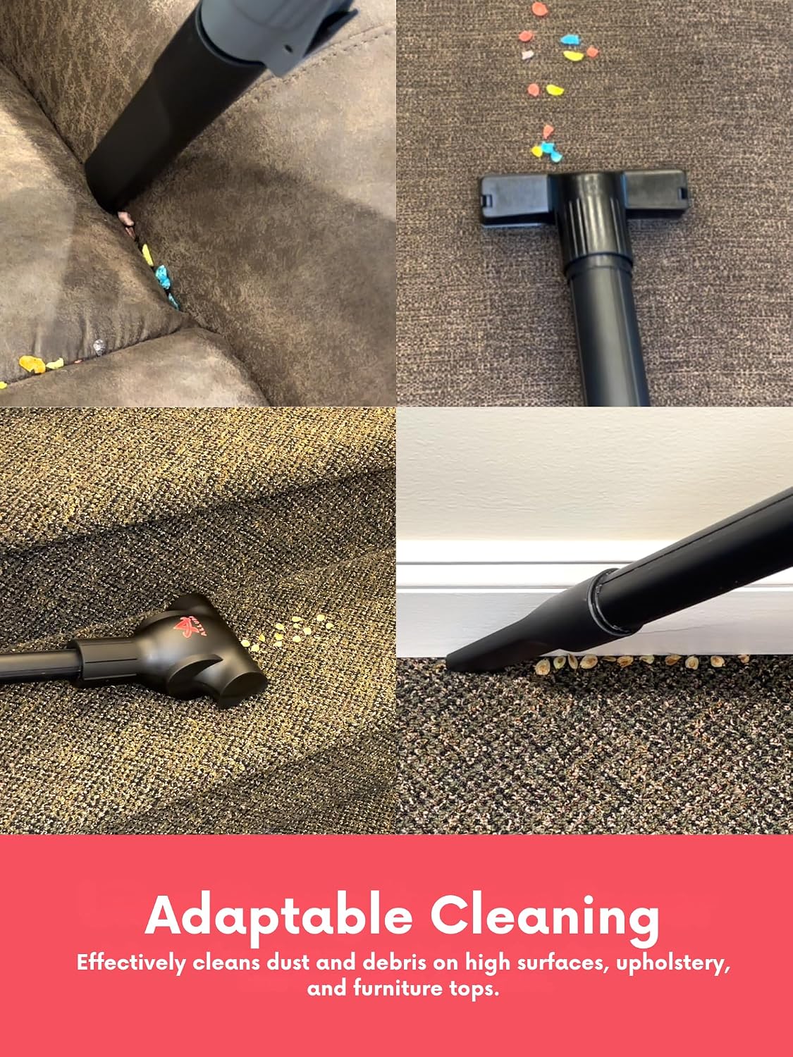allura upright corded vacuum sm1, hospital-grade hepa filtration, close-up detail