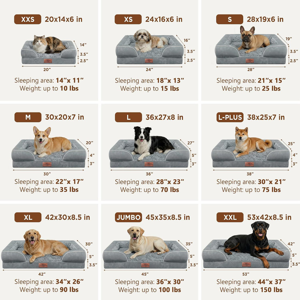 comfort expression waterproof orthopedic dog bed for extra, view 9