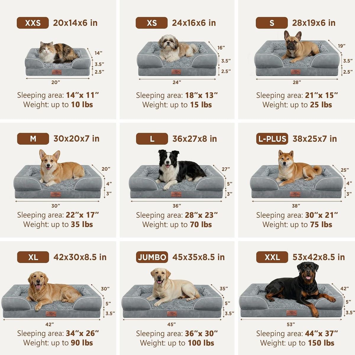 comfort expression waterproof orthopedic dog bed for extra, view 9