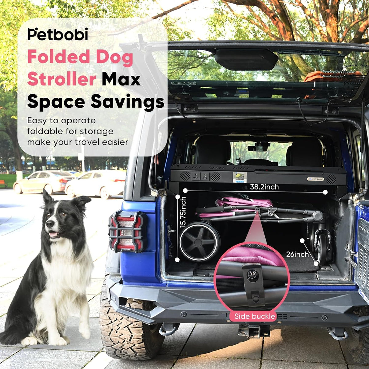 petbobi dog stroller for large medium dogs up, package contents