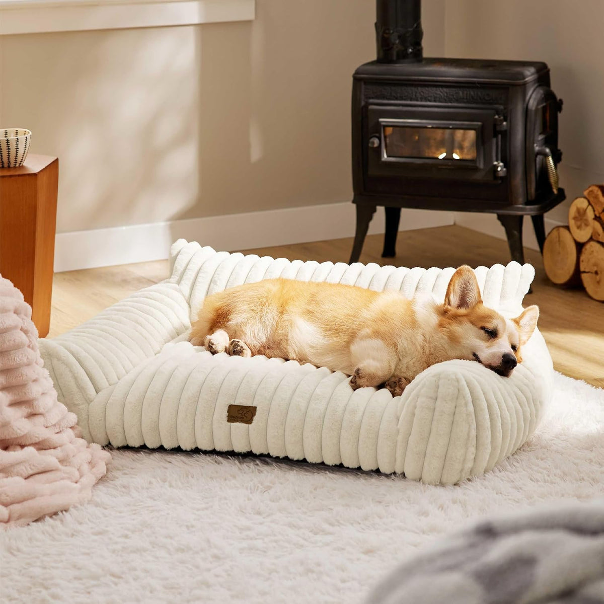 bedsure comfyfleece® shown on tv cute dog couch, view 9