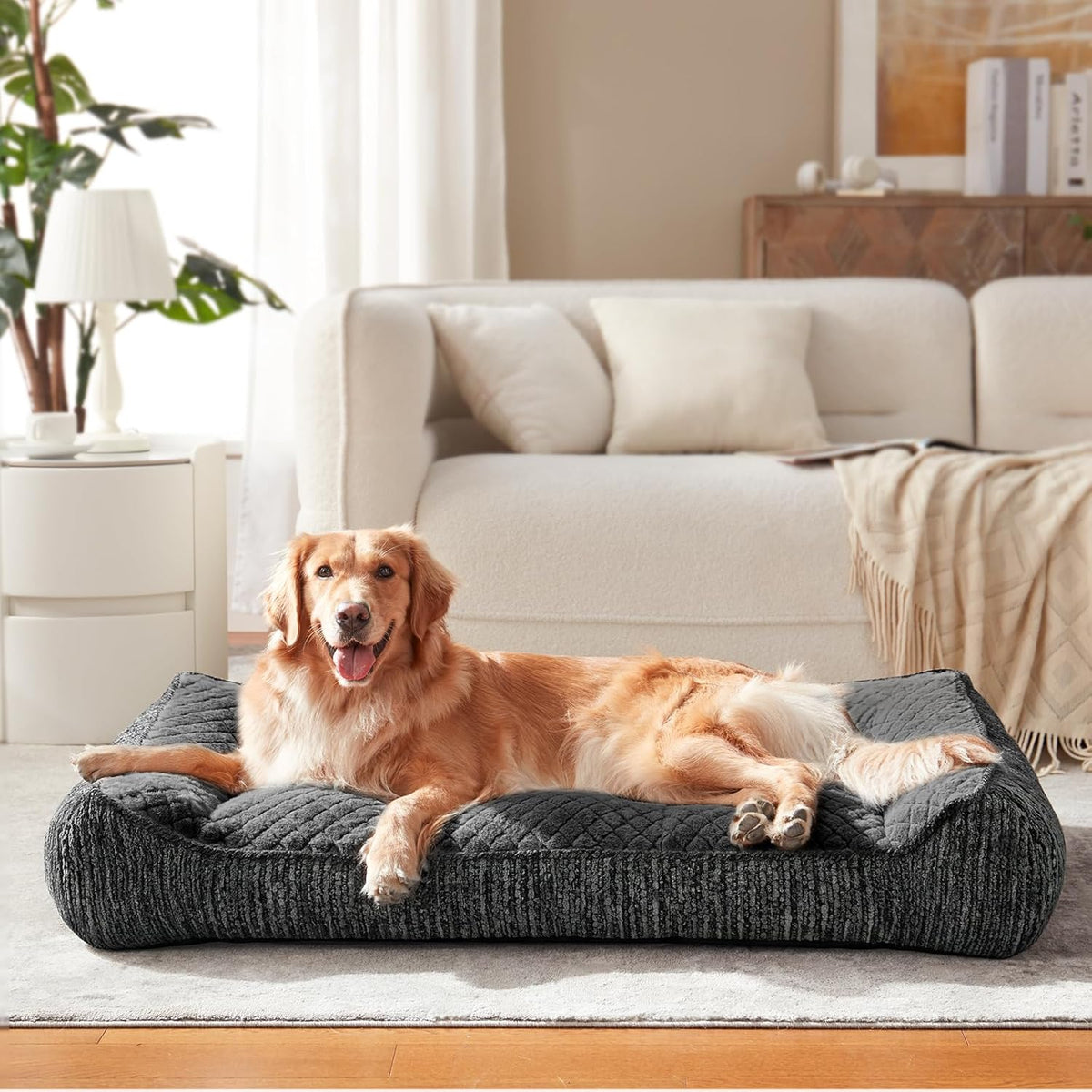 joejoy xl orthopedic dog bed for large dogs, main product view