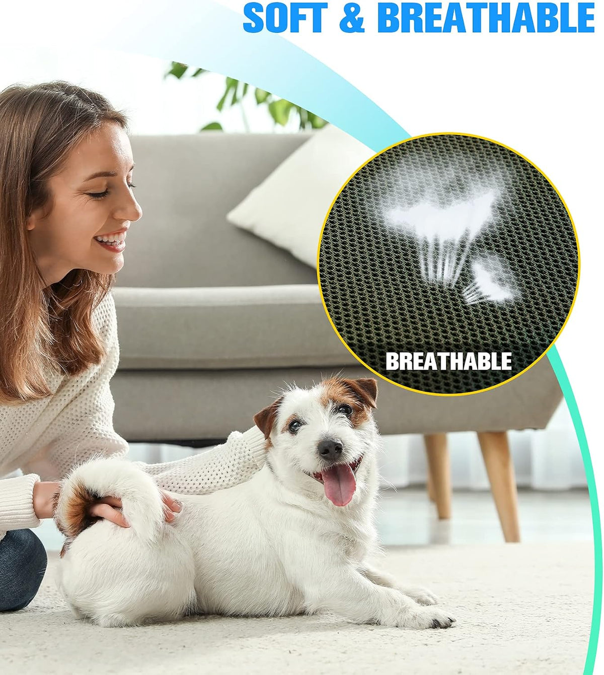 kkiimatt 10 in 1 pet dog grooming hammock, side view