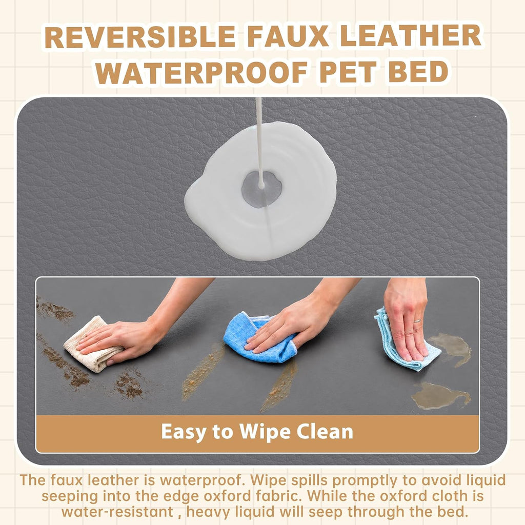 waterproof xl dog bed outdoor large crate pad shown in use