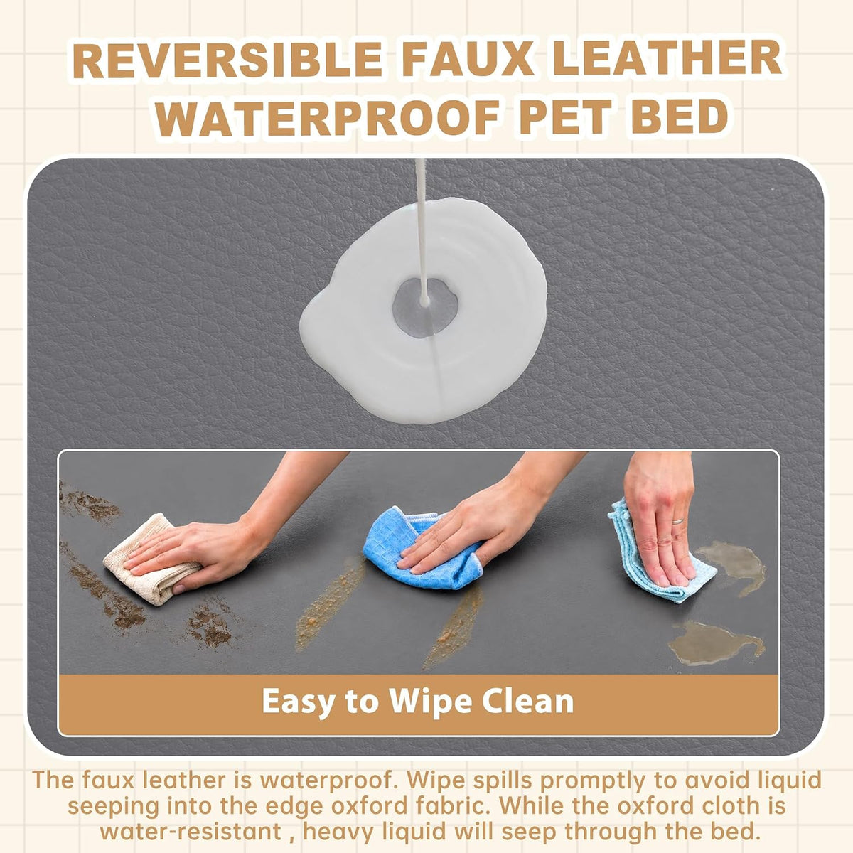 waterproof xl dog bed outdoor large crate pad shown in use