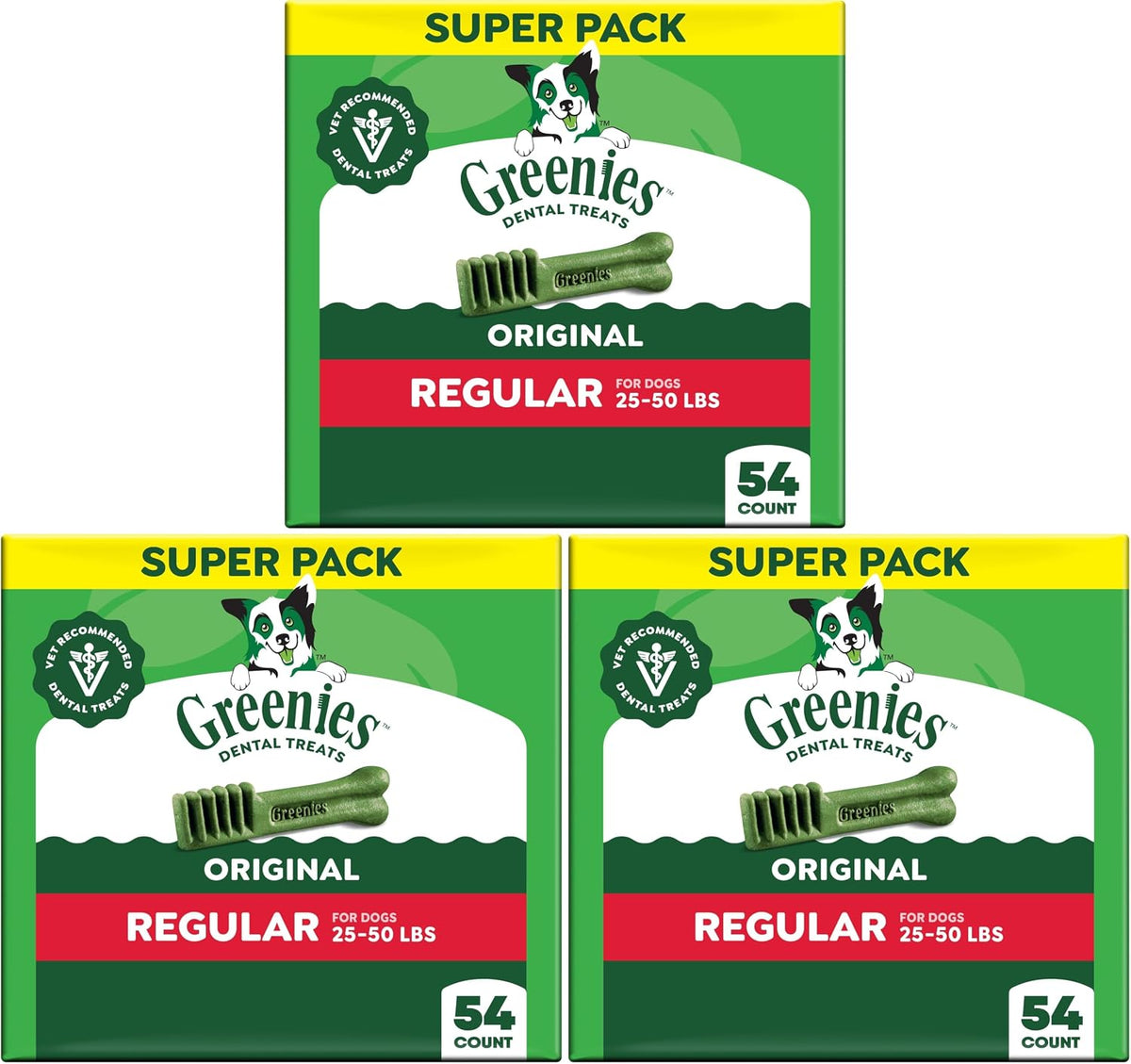 greenies veterinarian-recommended adult natural dental dog treats regular, main product view