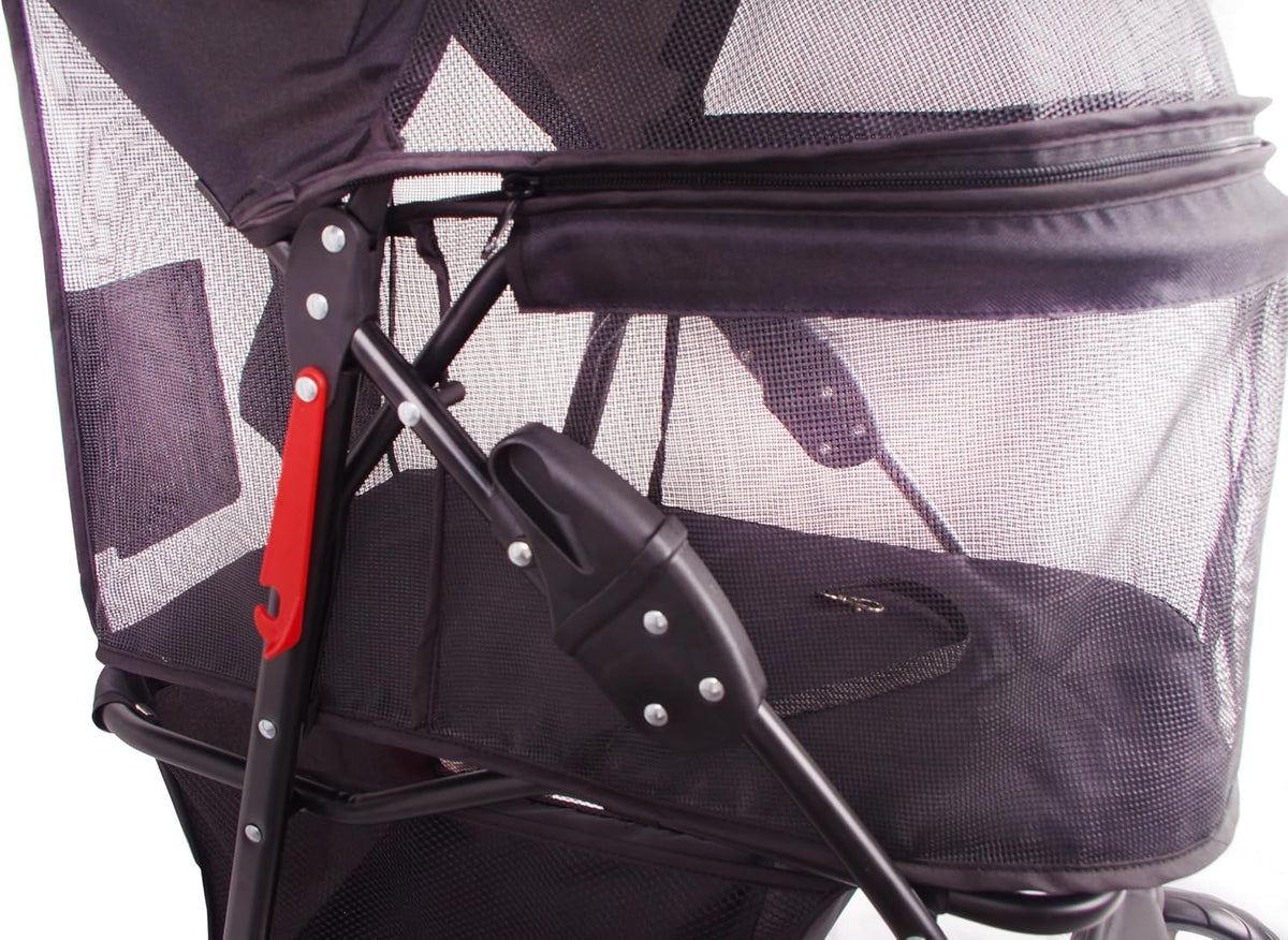full-window pet stroller 4 wheels for cats & on a desk or shelf