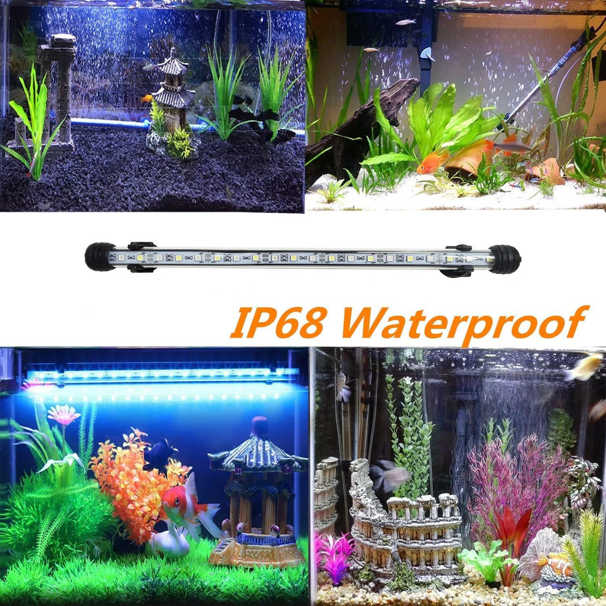 led aquarium light, 2 pack 15 inches fish, package contents