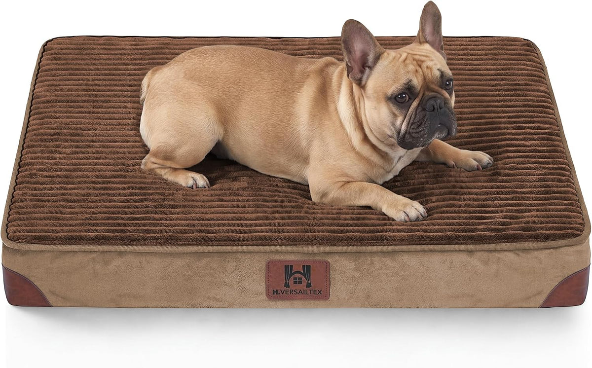 h.versailtex waterproof orthopedic dog bed for crate, cafe, main product view