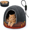 2 in 1 foldable heated cat cave beds, main product view
