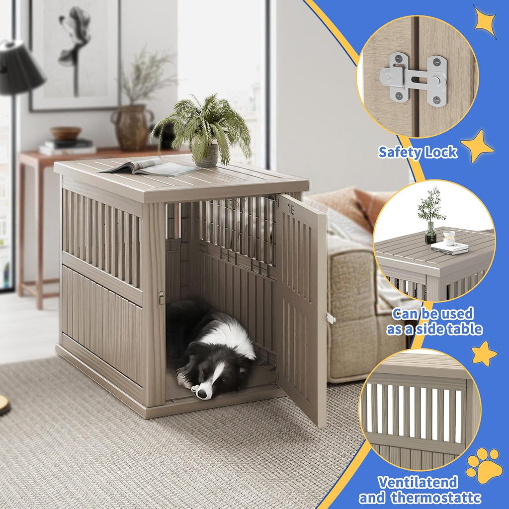 drato dog house resin dog kennel furniture weatherproof, close-up detail