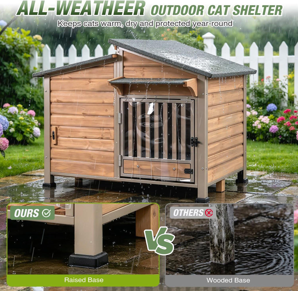 gutinneen heated dog house outdoor for large dogs on a desk or shelf